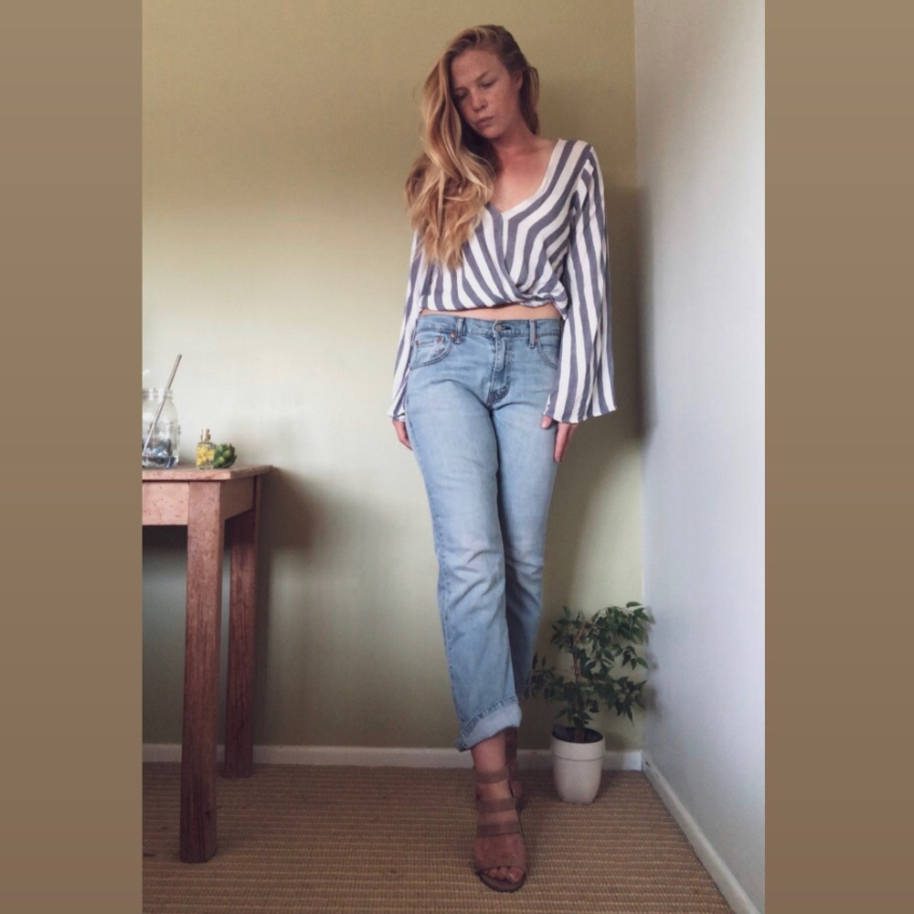 Beachy Boho loose long sleeve top